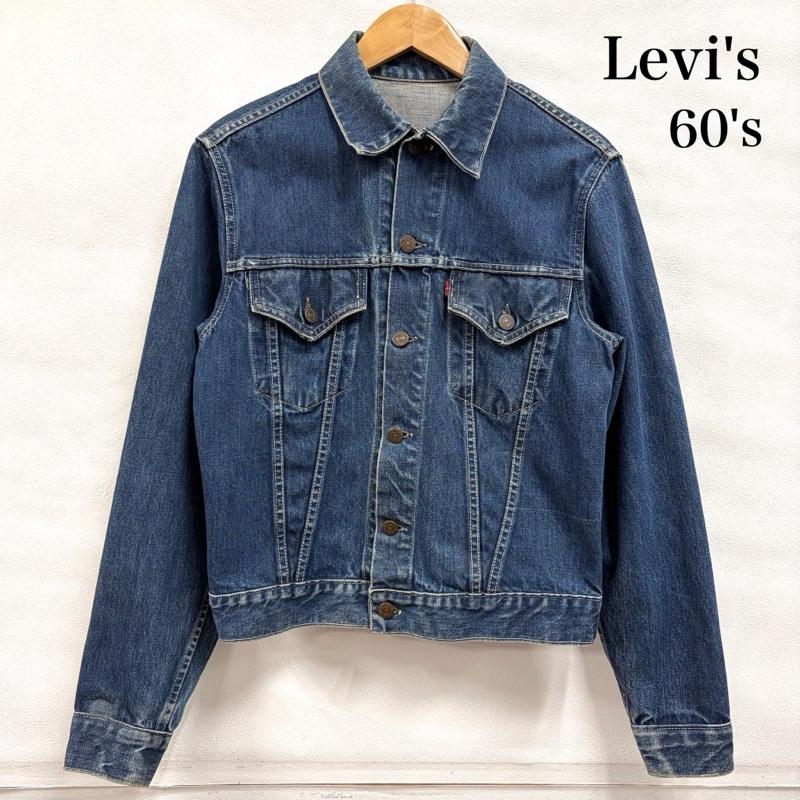 リーバイス Levi s ジャケット、上着 ジャケット、ブレザー 60 s 60s 557 サード 3rd オリジナル デニム トラッカー ジャケット Gジャン ヴィンテージ ボタン裏O BIG E 均等V - 無地 インディゴ / インディゴ / Indigo メンズ USED 古着 中古 50168046