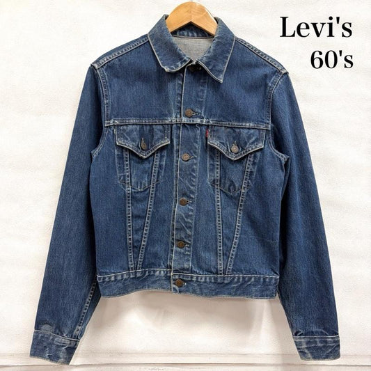リーバイス Levi s ジャケット、上着 ジャケット、ブレザー 60 s 60s 557 サード 3rd オリジナル デニム トラッカー ジャケット Gジャン ヴィンテージ ボタン裏O BIG E 均等V - 無地 インディゴ / インディゴ / Indigo メンズ USED 古着 中古 50168046