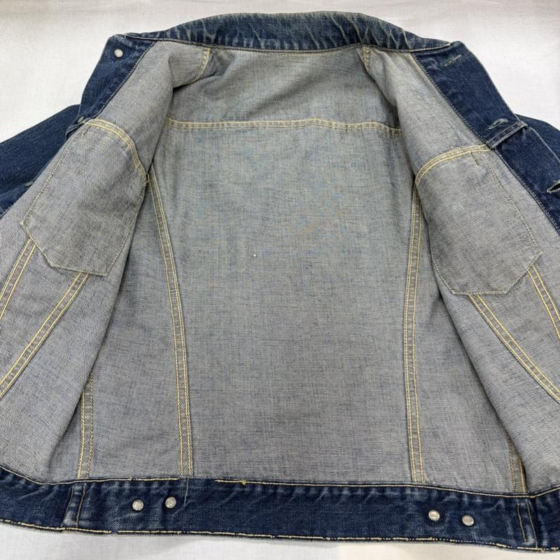 リーバイス Levi s ジャケット、上着 ジャケット、ブレザー 60 s 60s 557 サード 3rd オリジナル デニム トラッカー ジャケット Gジャン ヴィンテージ ボタン裏O BIG E 均等V - 無地 インディゴ / インディゴ / Indigo メンズ USED 古着 中古 50168046
