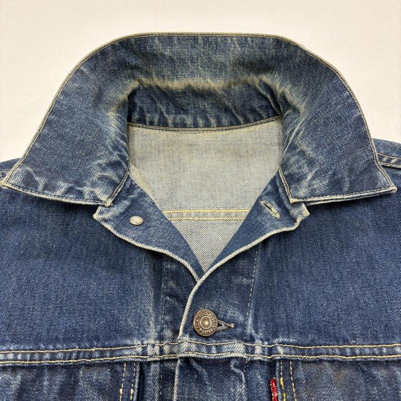 リーバイス Levi s ジャケット、上着 ジャケット、ブレザー 60 s 60s 557 サード 3rd オリジナル デニム トラッカー ジャケット Gジャン ヴィンテージ ボタン裏O BIG E 均等V - 無地 インディゴ / インディゴ / Indigo メンズ USED 古着 中古 50168046