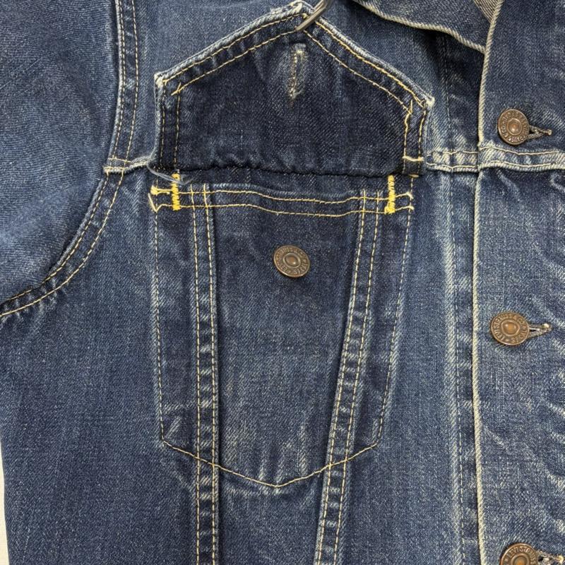 リーバイス Levi s ジャケット、上着 ジャケット、ブレザー 60 s 60s 557 サード 3rd オリジナル デニム トラッカー ジャケット Gジャン ヴィンテージ ボタン裏O BIG E 均等V - 無地 インディゴ / インディゴ / Indigo メンズ USED 古着 中古 50168046