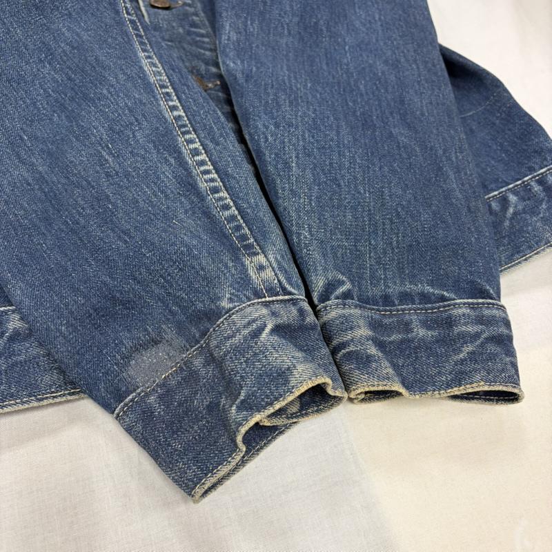 リーバイス Levi s ジャケット、上着 ジャケット、ブレザー 60 s 60s 557 サード 3rd オリジナル デニム トラッカー ジャケット Gジャン ヴィンテージ ボタン裏O BIG E 均等V - 無地 インディゴ / インディゴ / Indigo メンズ USED 古着 中古 50168046