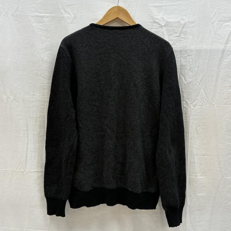 ジルサンダー JIL SANDER ニット、セーター 長袖 00s ARCHIVE ジーロン スーパーファイン ラムズウール リブ バック 切替 ニット セーター イタリア製 50 メンズ USED 古着 中古 50168047