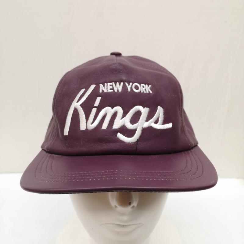 シュプリーム Supreme 帽子 キャップ 07AW Starter New York Kings Leather 5-Panel Cap レザー キャップ - 紫 / パープル / purple メンズ USED 古着 中古 50168049