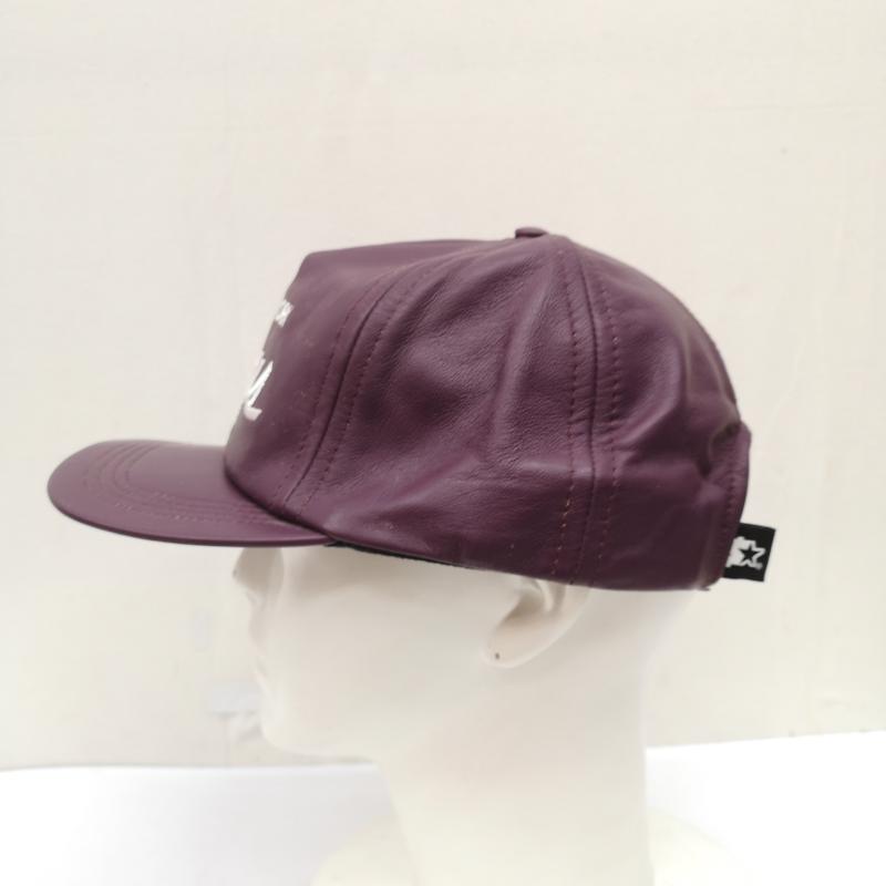 シュプリーム Supreme 帽子 キャップ 07AW Starter New York Kings Leather 5-Panel Cap レザー キャップ - 紫 / パープル / purple メンズ USED 古着 中古 50168049