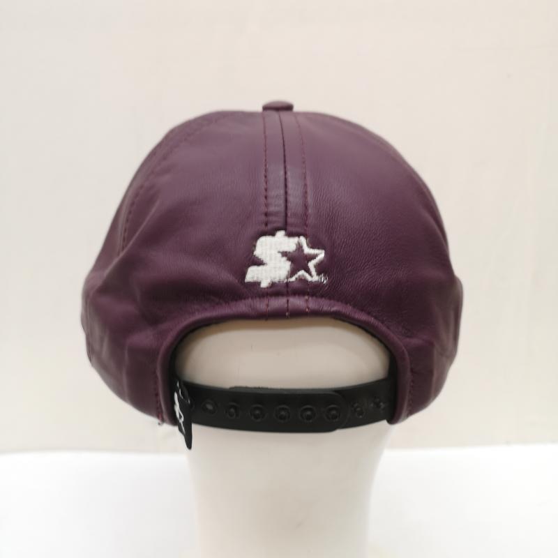 シュプリーム Supreme 帽子 キャップ 07AW Starter New York Kings Leather 5-Panel Cap レザー キャップ - 紫 / パープル / purple メンズ USED 古着 中古 50168049