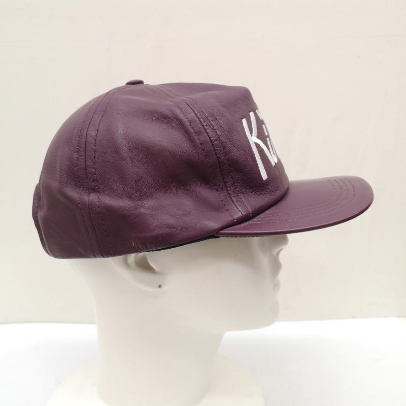 シュプリーム Supreme 帽子 キャップ 07AW Starter New York Kings Leather 5-Panel Cap レザー キャップ - 紫 / パープル / purple メンズ USED 古着 中古 50168049