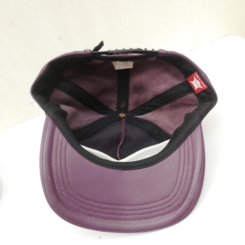 シュプリーム Supreme 帽子 キャップ 07AW Starter New York Kings Leather 5-Panel Cap レザー キャップ - 紫 / パープル / purple メンズ USED 古着 中古 50168049