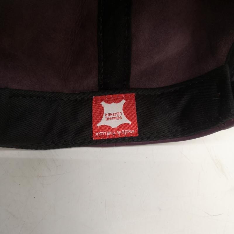 シュプリーム Supreme 帽子 キャップ 07AW Starter New York Kings Leather 5-Panel Cap レザー キャップ - 紫 / パープル / purple メンズ USED 古着 中古 50168049