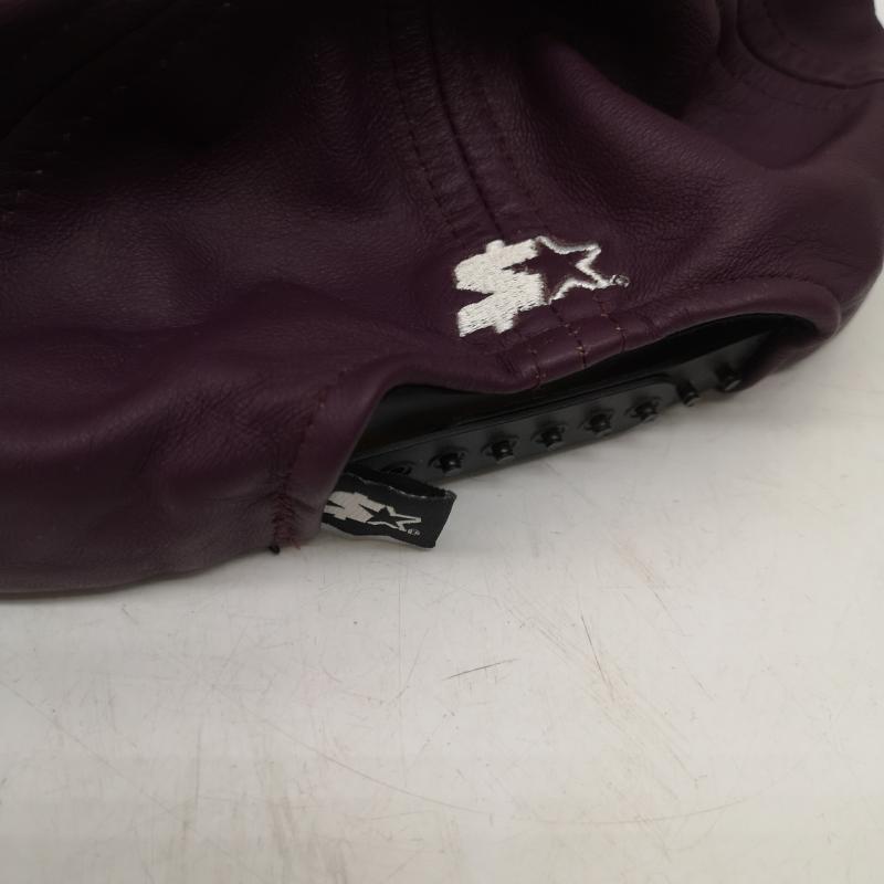 シュプリーム Supreme 帽子 キャップ 07AW Starter New York Kings Leather 5-Panel Cap レザー キャップ - 紫 / パープル / purple メンズ USED 古着 中古 50168049