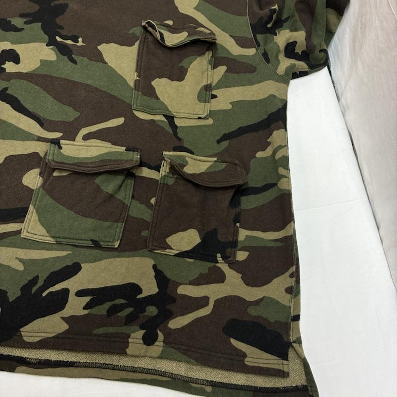 ソフネット SOPHNET. トレーナー 長袖 マルチポケット ウッドランド カモフラ スウェット トレーナー SOPH-190065 M メンズ USED 古着 中古 50168050