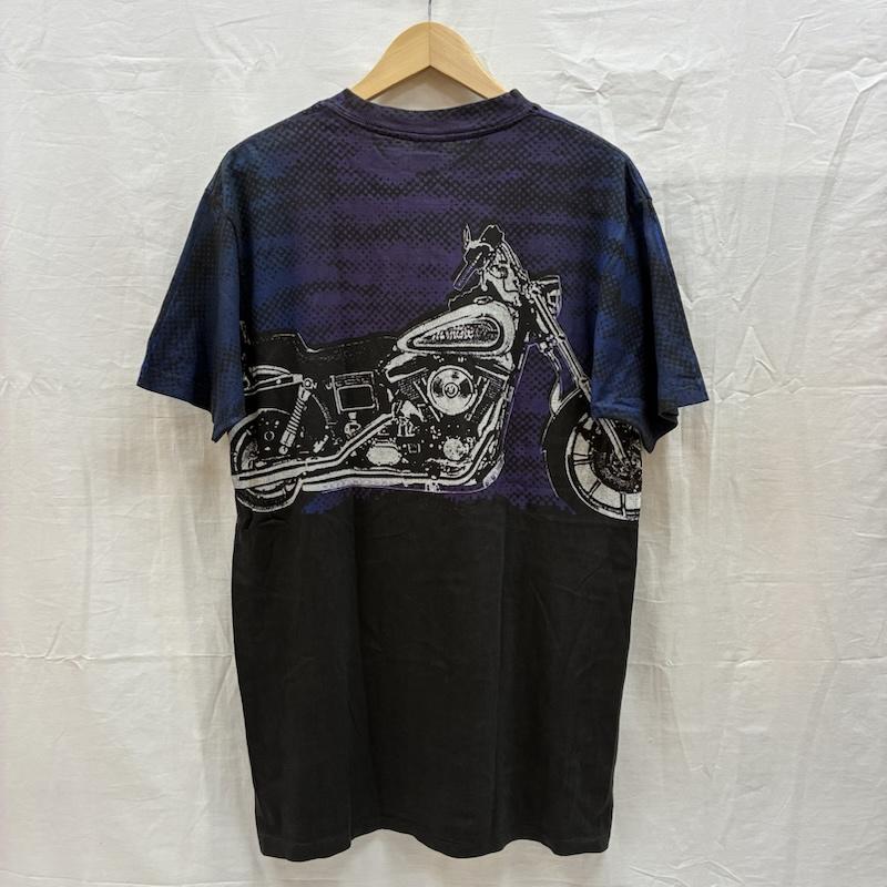 ヴィンテージ VINTAGE Tシャツ 半袖 Horizon 90s ROADKING USA バイク グラフィック プリント Tシャツ ヴィンテージ L メンズ USED 古着 中古 50168057