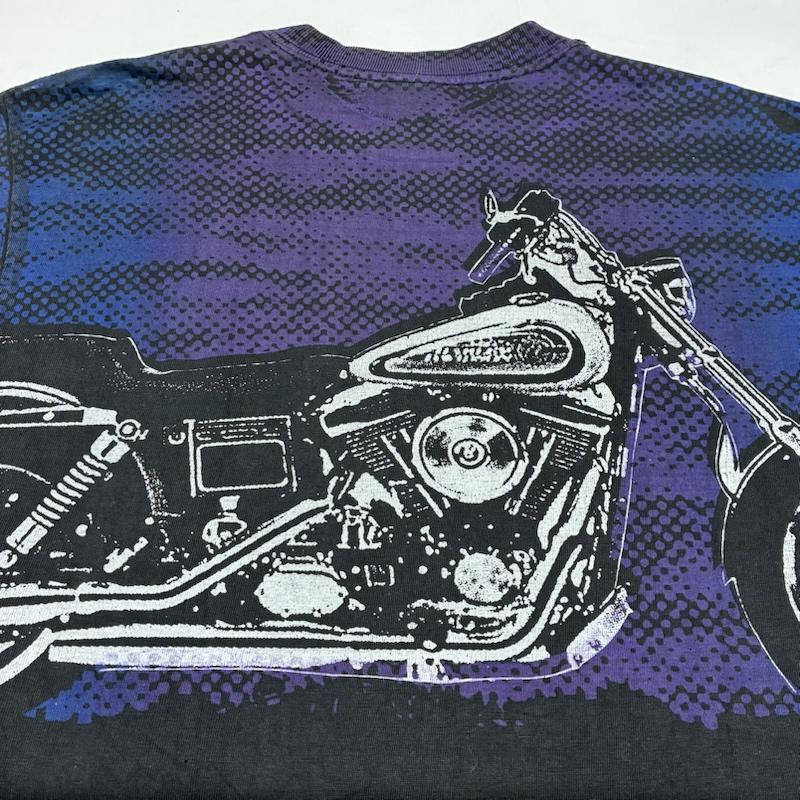 ヴィンテージ VINTAGE Tシャツ 半袖 Horizon 90s ROADKING USA バイク グラフィック プリント Tシャツ ヴィンテージ L メンズ USED 古着 中古 50168057