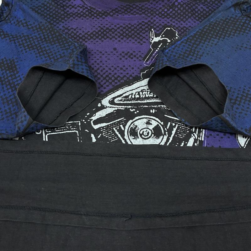 ヴィンテージ VINTAGE Tシャツ 半袖 Horizon 90s ROADKING USA バイク グラフィック プリント Tシャツ ヴィンテージ L メンズ USED 古着 中古 50168057