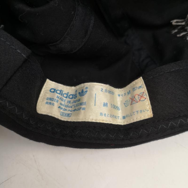 アディダス adidas 帽子 キャップ ロール キャップ ワッチ キャップ zb0537 サイズ M - 黒 / ブラック / black メンズ USED 古着 中古 50168058