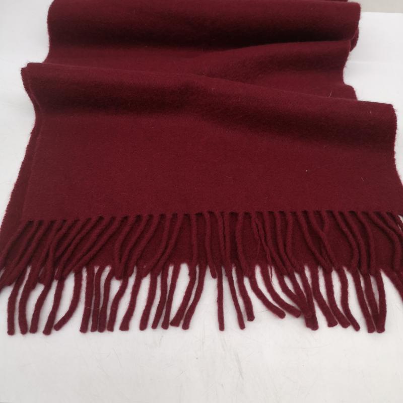 バーバリー BURBERRY マフラー マフラー カシミヤ カシミア 100％ マフラー イングランド製 - ボルドー / ボルドー / レディース USED 古着 中古 50168059