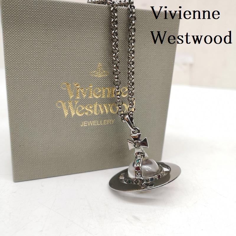 ヴィヴィアンウエストウッド Vivienne Westwood アクセサリー ネックレス、ペンダント ネックレス 立体 オーブ モチーフ ペンダント - 銀 / シルバー / silver color レディース USED 古着 中古 50168061