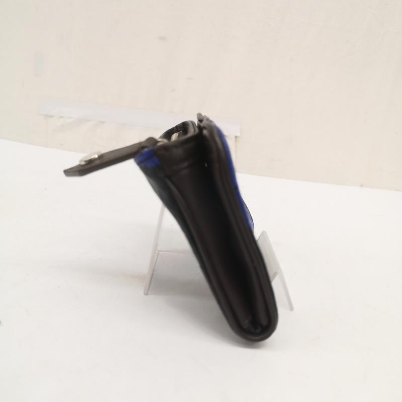 ヴィヴィアンウエストウッド Vivienne Westwood 財布 コンパクト財布 オーブ 型押し コンパクト ウォレット - 黒 / ブラック / black X 青 / ブルー / blue メンズ USED 古着 中古 50168066