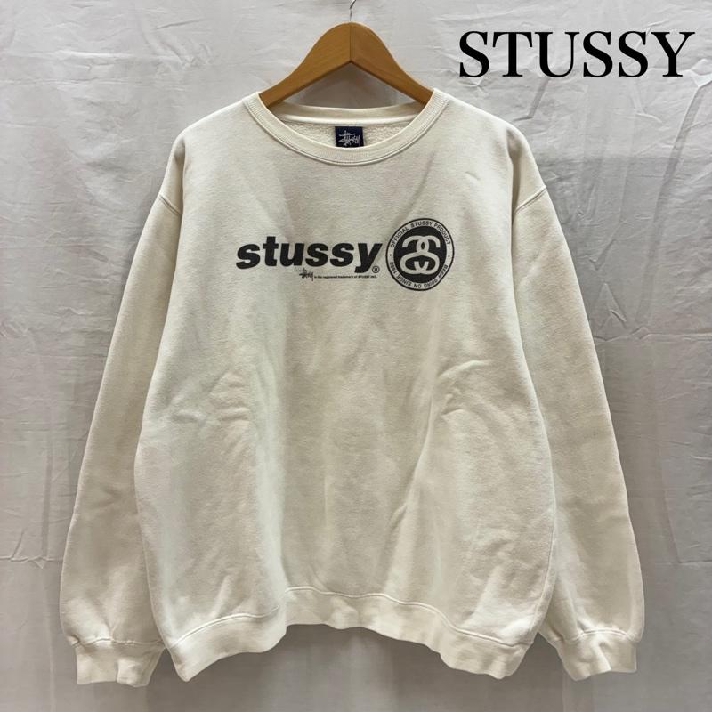 ステューシー STUSSY トレーナー 長袖 90s OLD ARCHIVE 紺タグ SSリンク クルーネック スウェット トレーナー ヴィンテージ L メンズ USED 古着 中古 50168079