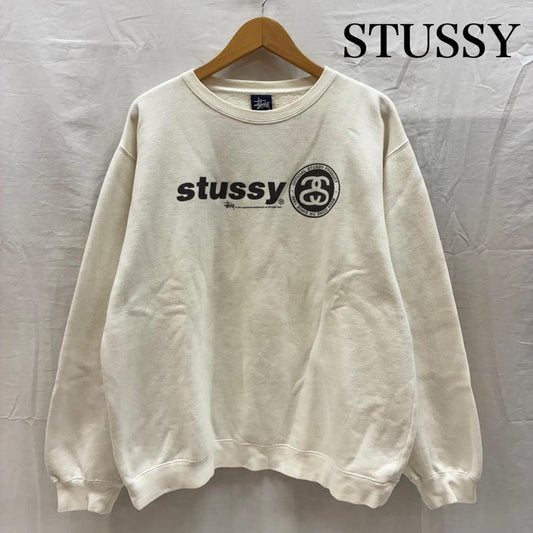 ステューシー STUSSY トレーナー 長袖 90s OLD ARCHIVE 紺タグ SSリンク クルーネック スウェット トレーナー ヴィンテージ L メンズ USED 古着 中古 50168079