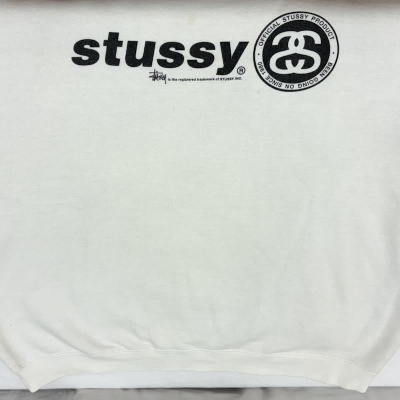 ステューシー STUSSY トレーナー 長袖 90s OLD ARCHIVE 紺タグ SSリンク クルーネック スウェット トレーナー ヴィンテージ L メンズ USED 古着 中古 50168079