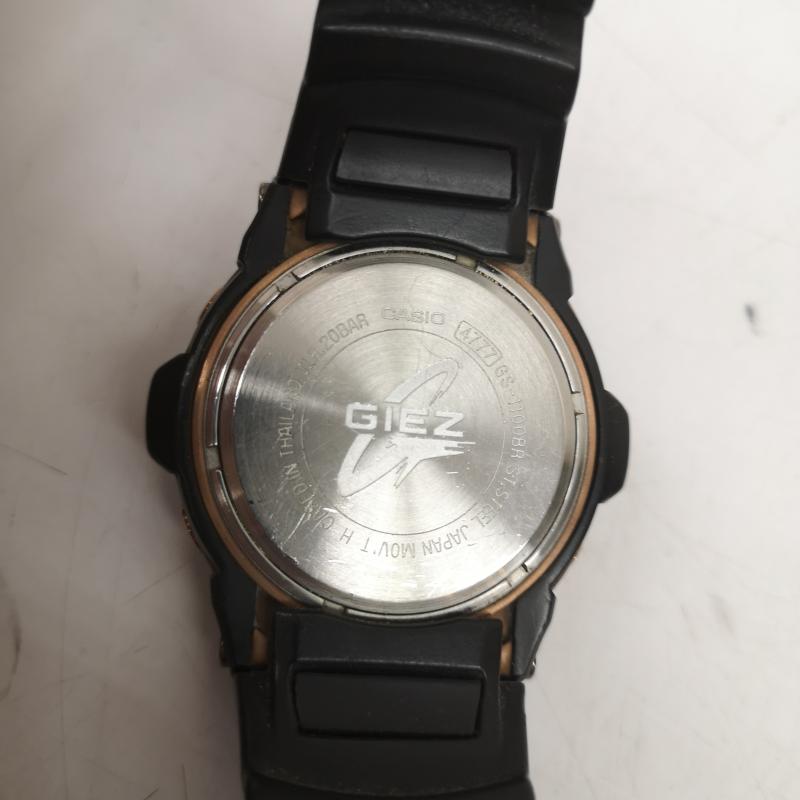 ジーショック G-SHOCK 腕時計 アナログ（クォーツ式） GS-1100BR 電波ソーラー クロノグラフ ラウンド ステンレス 腕時計 Y2K - 黒 / ブラック / black X 金 / ゴールド / gold color メンズ USED 古着 中古 50168081