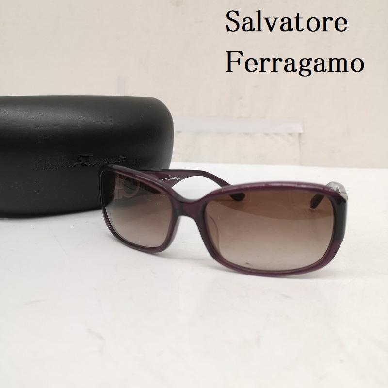サルヴァトーレフェラガモ Salvatore Ferragamo めがね・サングラス サングラス ガンチーニ柄 サングラス SF608SA 513 130 - 紫 / パープル / purple レディース USED 古着 中古 50168082
