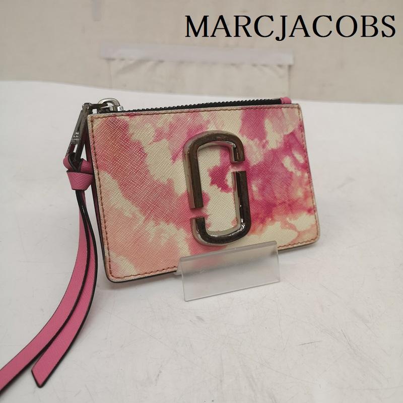 マークジェイコブス MARCJACOBS 財布 コンパクト財布 ザ スナップショット トップ ジップ マルチ ウォレット - 桃 / ピンク / pink レディース USED 古着 中古 50168084