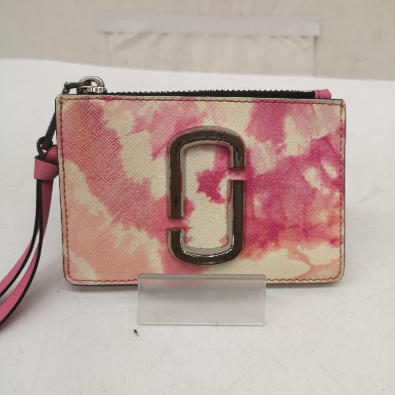 マークジェイコブス MARCJACOBS 財布 コンパクト財布 ザ スナップショット トップ ジップ マルチ ウォレット - 桃 / ピンク / pink レディース USED 古着 中古 50168084