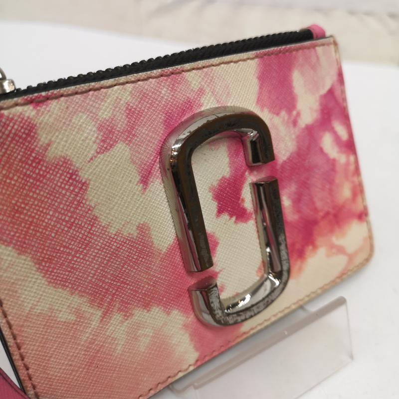 マークジェイコブス MARCJACOBS 財布 コンパクト財布 ザ スナップショット トップ ジップ マルチ ウォレット - 桃 / ピンク / pink レディース USED 古着 中古 50168084