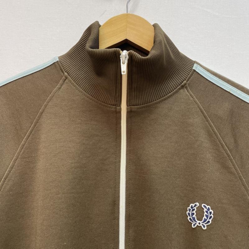 フレッドペリー FRED PERRY ジャケット、上着 ジャンパー、ブルゾン ヴィンテージトラックジャケット ジャージ 袖 ２本 ライン S 茶 / ブラウン / brown X 水色 / ライトブルー / メンズ USED 古着 中古 50168086