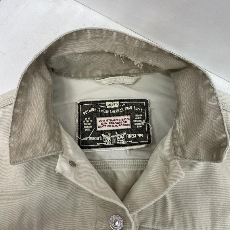 リーバイス Levi s ジャケット、上着 ジャケット、ブレザー 90s トラッカー ジャケット ユーロ リーバイス S ベージュ / ベージュ / beige メンズ USED 古着 中古 50168087