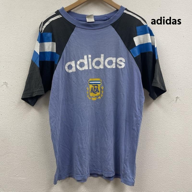 アディダス adidas Tシャツ 半袖 90s サッカー アルゼンチン代表 ヴィンテージ トレーニング Tシャツ 3 水色 / ライトブルー / メンズ USED 古着 中古 50168088