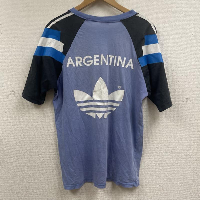 アディダス adidas Tシャツ 半袖 90s サッカー アルゼンチン代表 ヴィンテージ トレーニング Tシャツ 3 水色 / ライトブルー / メンズ USED 古着 中古 50168088