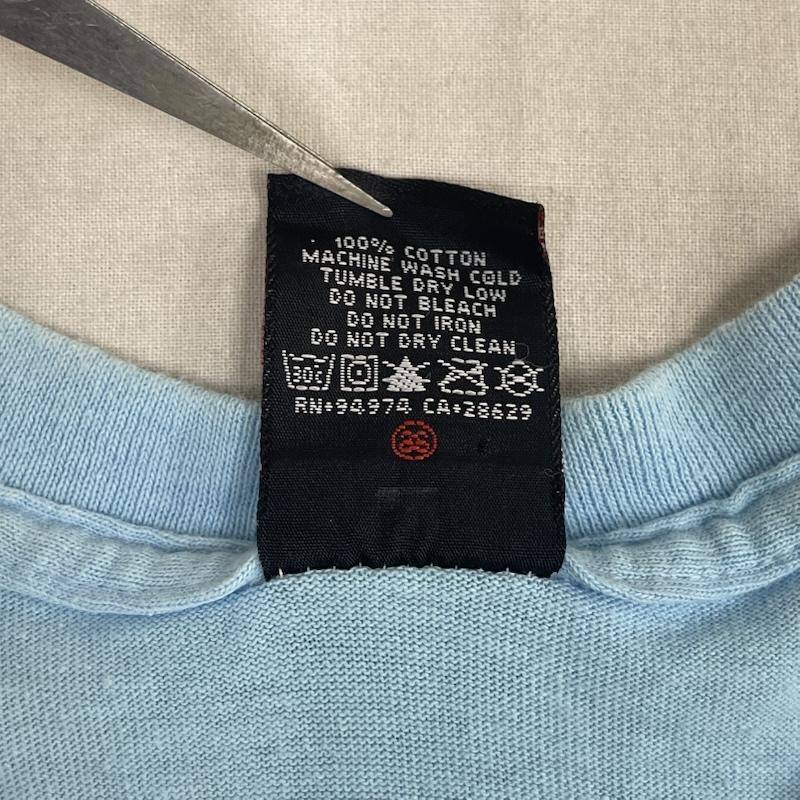 ステューシー STUSSY Tシャツ 半袖 90s 00s メキシコ製 ヴィンテージ 両面プリント Tシャツ M 水色 / ライトブルー / メンズ USED 古着 中古 50168090