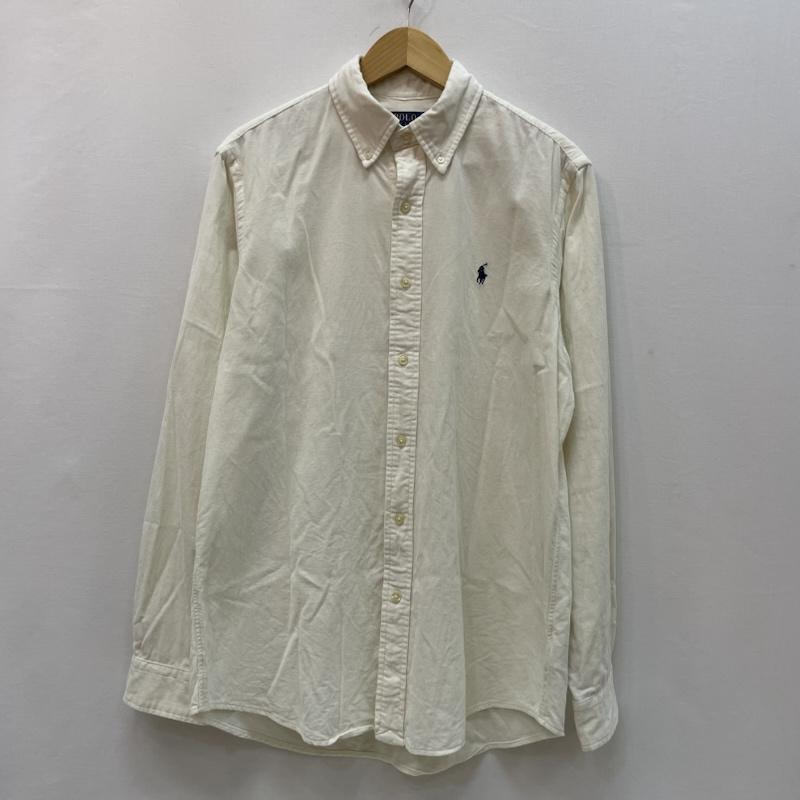 ポロラルフローレン POLO RALPH LAUREN シャツ、ブラウス 長袖 90s コーデュロイ ボタン ダウン シャツ M 白 / ホワイト / white メンズ USED 古着 中古 50168092