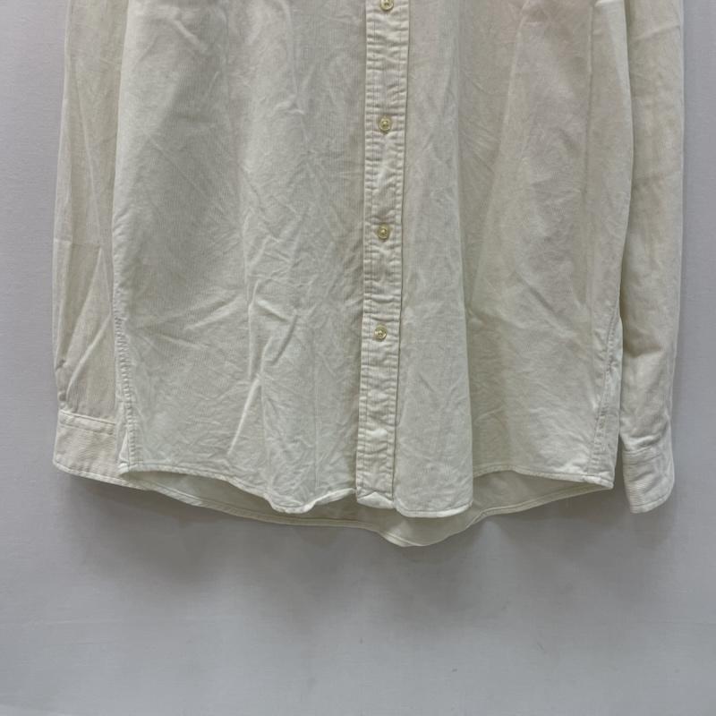 ポロラルフローレン POLO RALPH LAUREN シャツ、ブラウス 長袖 90s コーデュロイ ボタン ダウン シャツ M 白 / ホワイト / white メンズ USED 古着 中古 50168092