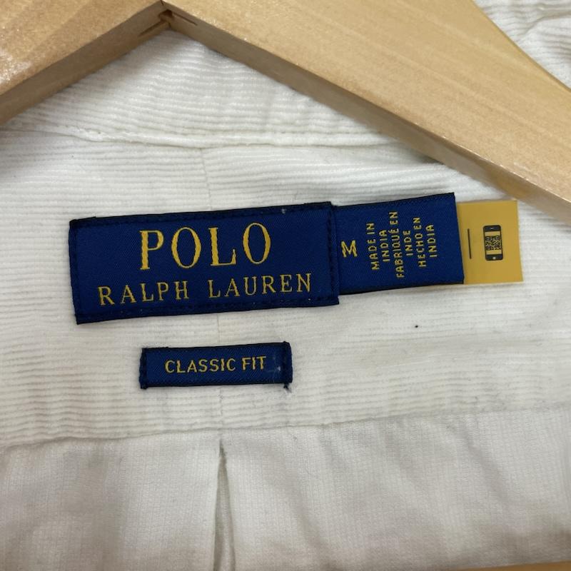 ポロラルフローレン POLO RALPH LAUREN シャツ、ブラウス 長袖 90s コーデュロイ ボタン ダウン シャツ M 白 / ホワイト / white メンズ USED 古着 中古 50168092
