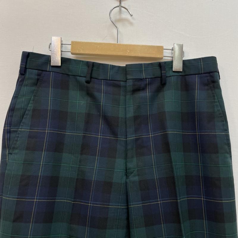 ブルックス ブラザーズ BROOKS BROTHERS パンツ スラックス トラウザーズ タータン チェック ブラック ウォッチ 柄 34インチ 緑 / グリーン / green X 青 / ブルー / blue X 黒 / ブラック / black メンズ USED 古着 中古 50168095