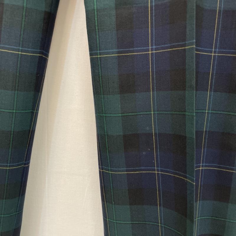 ブルックス ブラザーズ BROOKS BROTHERS パンツ スラックス トラウザーズ タータン チェック ブラック ウォッチ 柄 34インチ 緑 / グリーン / green X 青 / ブルー / blue X 黒 / ブラック / black メンズ USED 古着 中古 50168095