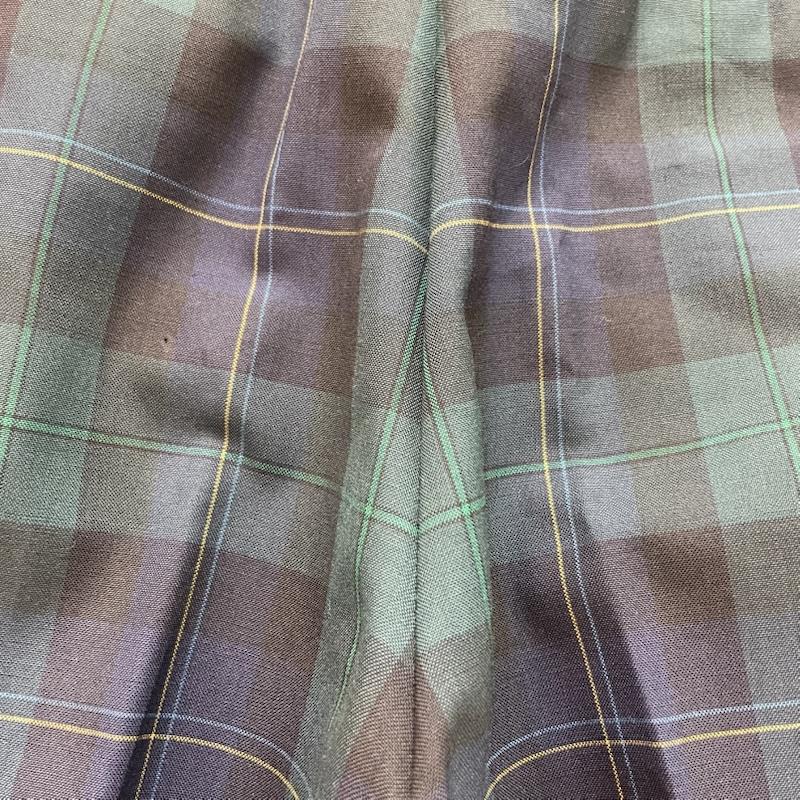 ブルックス ブラザーズ BROOKS BROTHERS パンツ スラックス トラウザーズ タータン チェック ブラック ウォッチ 柄 34インチ 緑 / グリーン / green X 青 / ブルー / blue X 黒 / ブラック / black メンズ USED 古着 中古 50168095