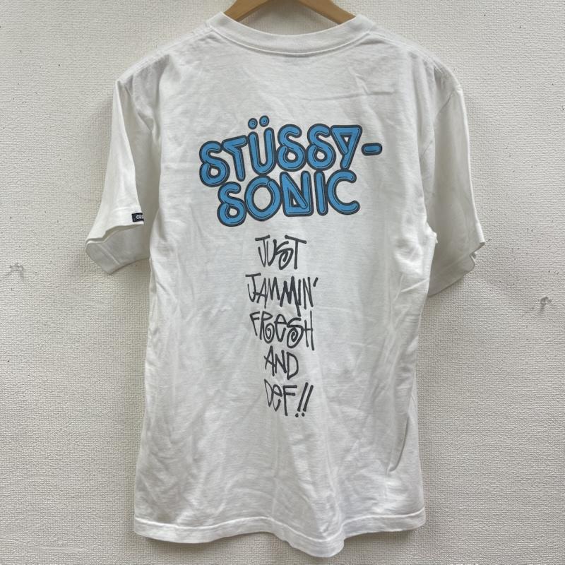 ステューシー STUSSY Tシャツ 半袖 00s USA製 CUSTOMADE N°2 タグ J.J. Fad フォト Tシャツ 白 / ホワイト / white メンズ USED 古着 中古 50168096
