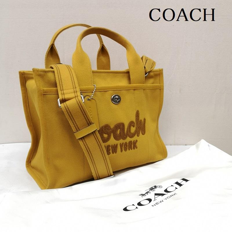 コーチ COACH ハンドバッグ ハンドバッグ 2WAY CARGO TOTE 26 CP164 トートバッグ ハンド ショルダー バッグ - 黄 / イエロー / yellow レディース USED 古着 中古 50168097