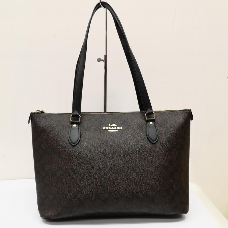 コーチ COACH トートバッグ トートバッグ ギャラリー シグネチャー トートバッグ CW381 - 茶 / ブラウン / brown レディース USED 古着 中古 50168098