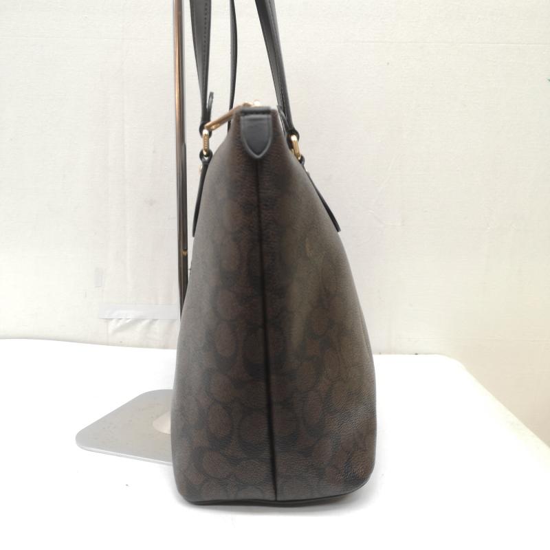 コーチ COACH トートバッグ トートバッグ ギャラリー シグネチャー トートバッグ CW381 - 茶 / ブラウン / brown レディース USED 古着 中古 50168098