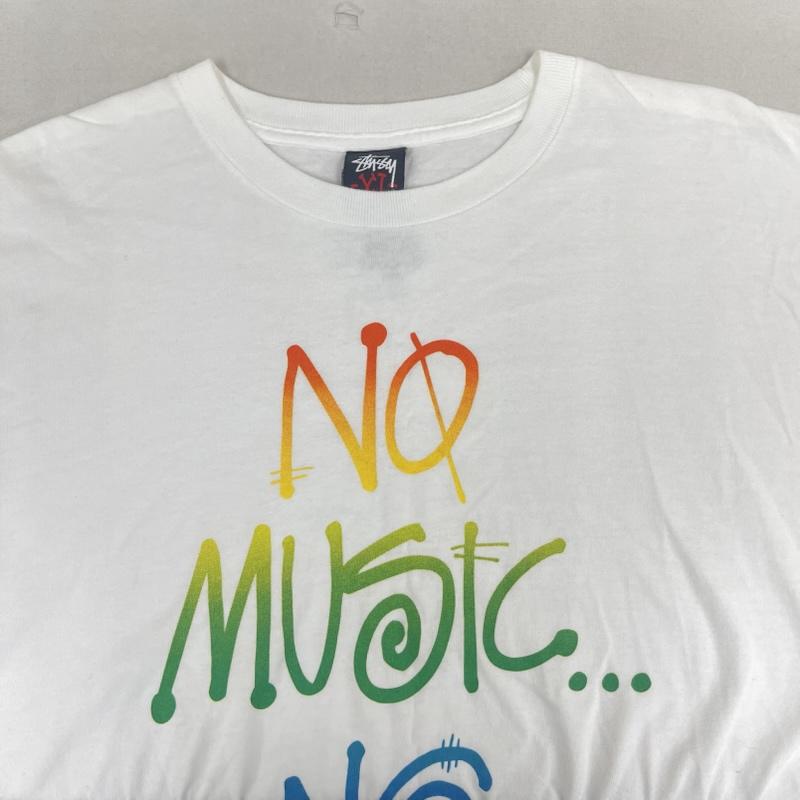 ステューシー STUSSY Tシャツ 半袖 00s メキシコ製 TOWER RECORDS コラボ プリント Tシャツ XL 白 / ホワイト / white メンズ USED 古着 中古 50168099
