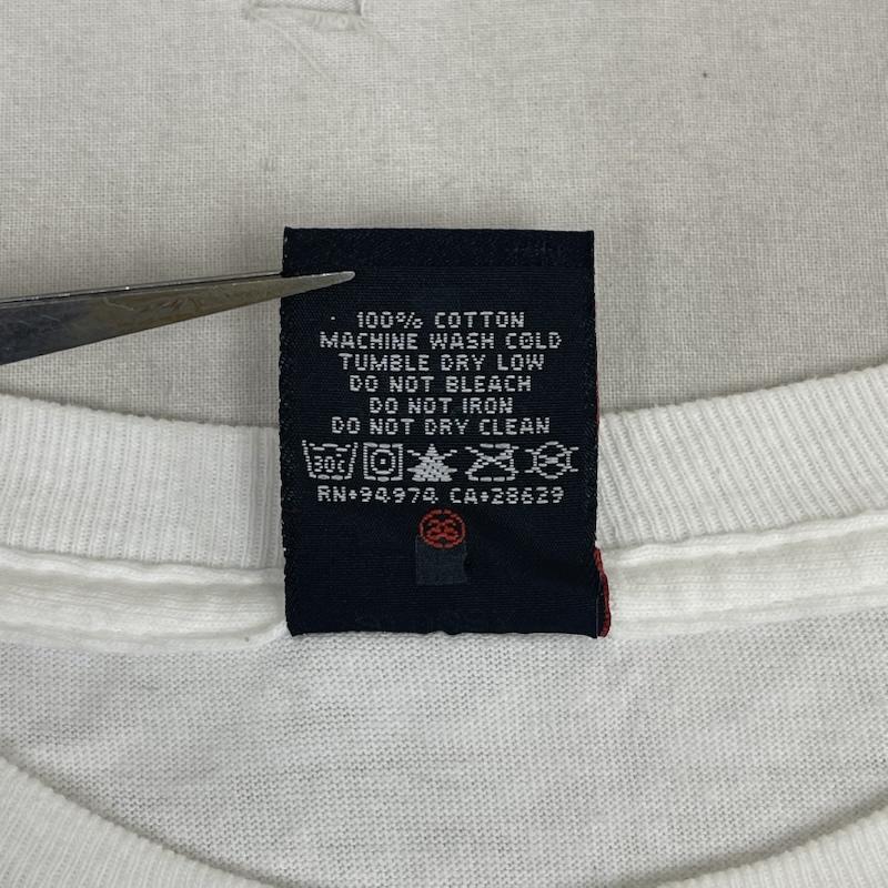 ステューシー STUSSY Tシャツ 半袖 00s メキシコ製 TOWER RECORDS コラボ プリント Tシャツ XL 白 / ホワイト / white メンズ USED 古着 中古 50168099