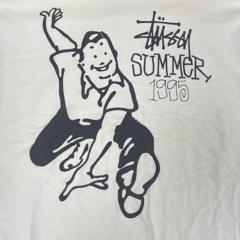 ステューシー STUSSY Tシャツ 半袖 25周年モデル メキシコ製 Summer 1995 Heritage T-shirt プリント Tシャツ XL 白 / ホワイト / white メンズ USED 古着 中古 50168100