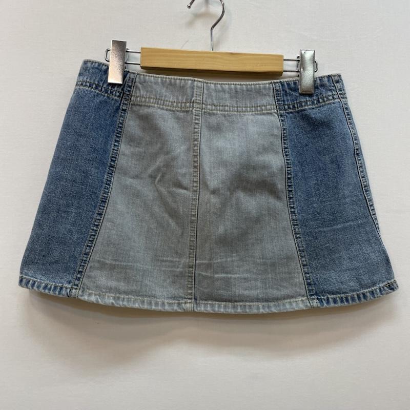 ヒステリックグラマー HYSTERIC GLAMOUR スカート ミニスカート デニム スカート 切替 デザイン 星柄 ポケット - 水色 / ライトブルー / レディース USED 古着 中古 50168101