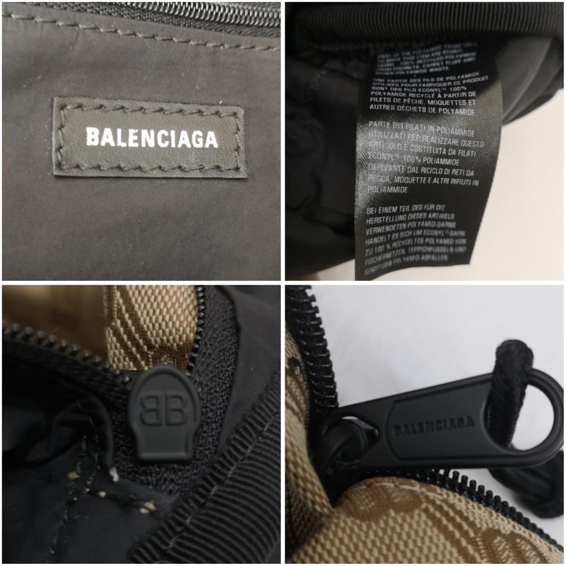 バレンシアガ BALENCIAGA リュックサック、デイパック リュックサック、デイバッグ BB シグネチャー ロゴ バックパック リュック - ベージュ / ベージュ / beige メンズ USED 古着 中古 50168104